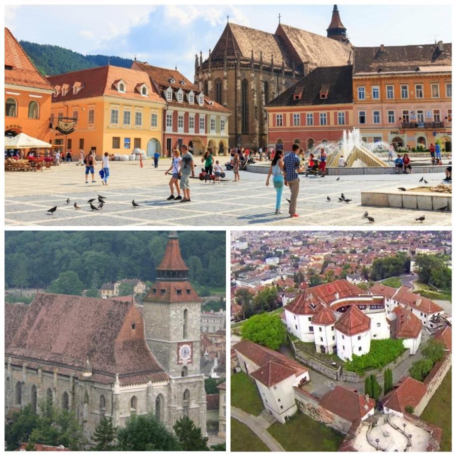 Ama Apartament Cu Terasa 50 Mp & Parcare Brasov Bagian luar foto