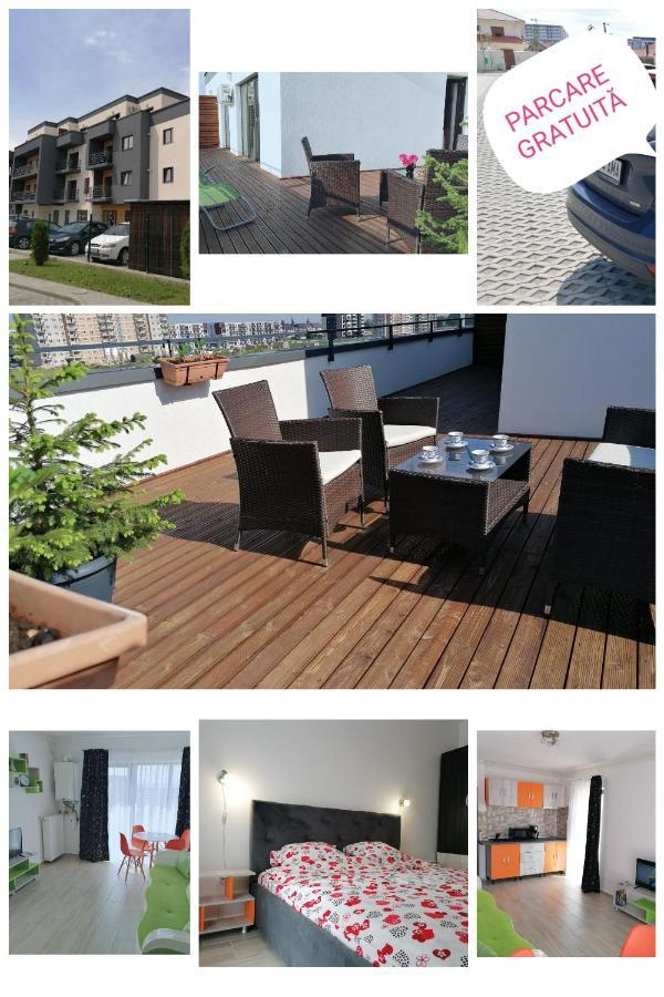 Ama Apartament Cu Terasa 50 Mp & Parcare Brasov Bagian luar foto