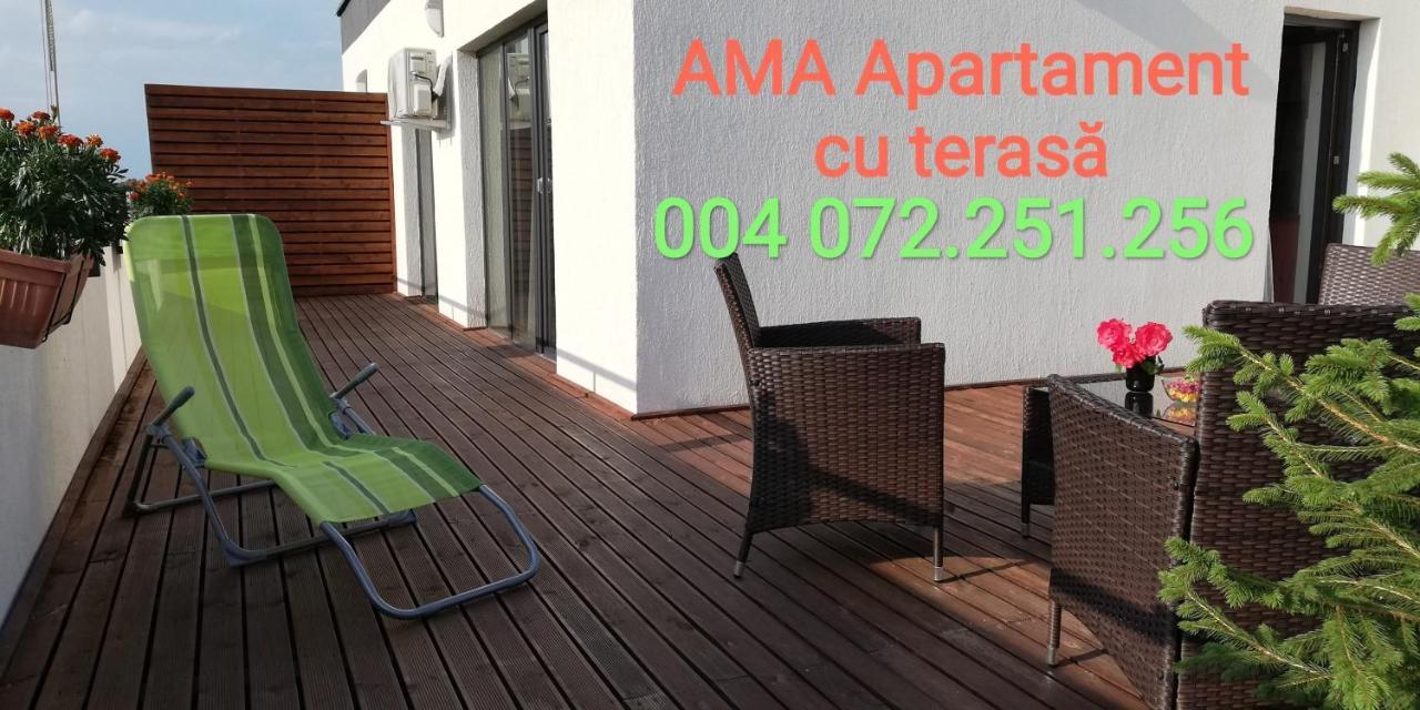 Ama Apartament Cu Terasa 50 Mp & Parcare Brasov Bagian luar foto